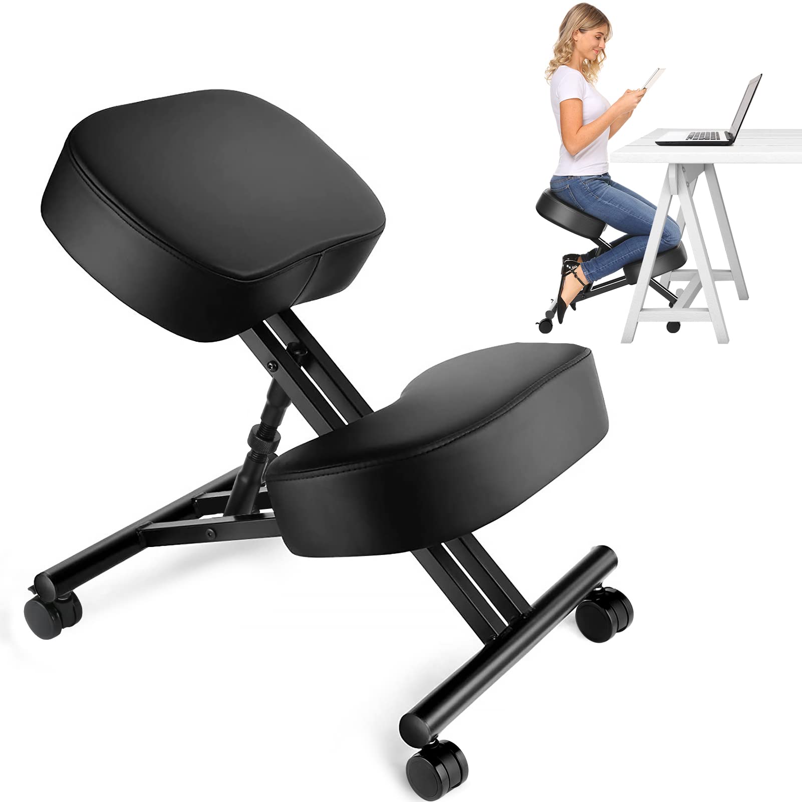 Furniture Chairs For Office - Kursi Berlutut Ergonomis untuk Kantor, Bangku