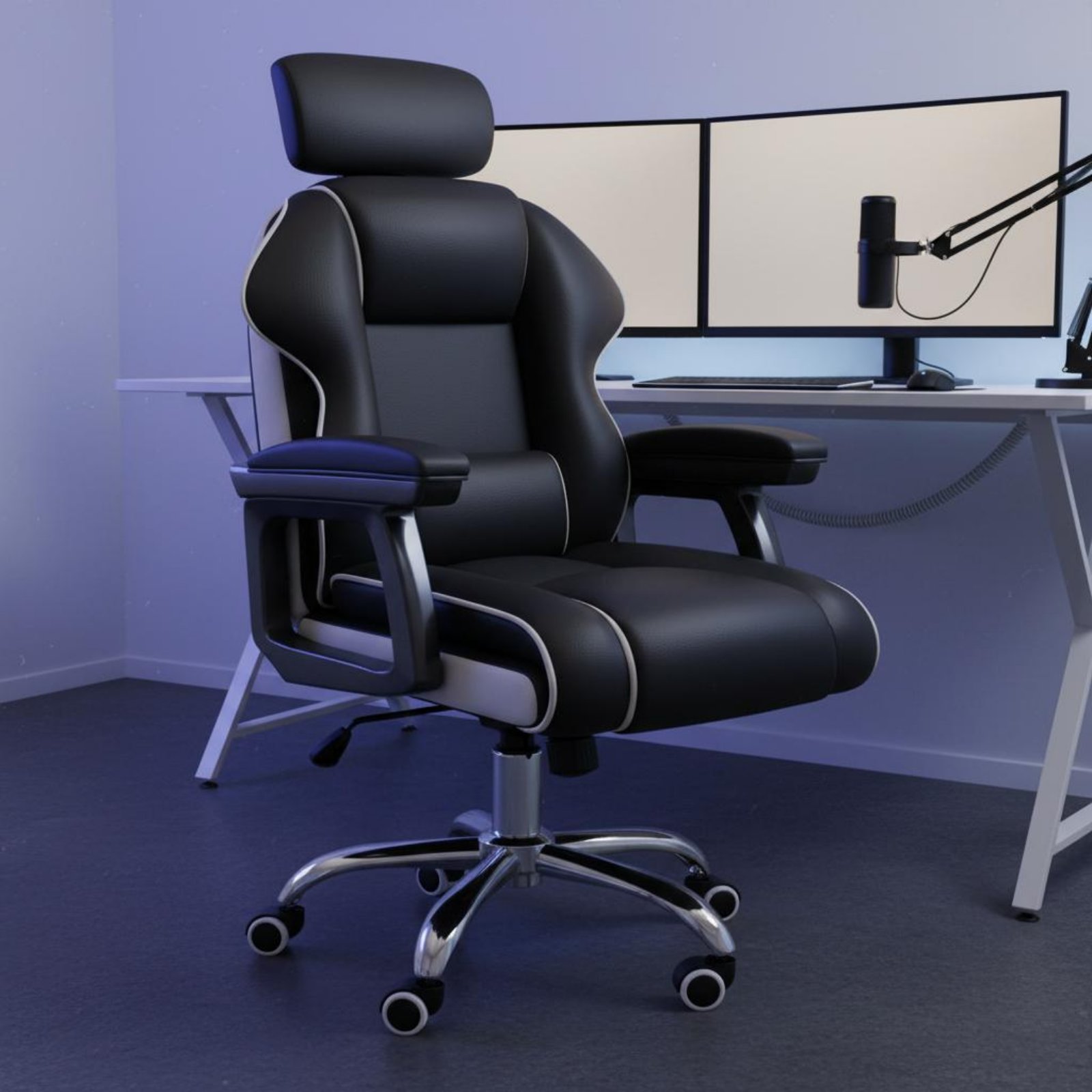 Furniture Chairs For Office - Kursi Gaming Ergonomis, Tinggi Dapat Disesuaikan,