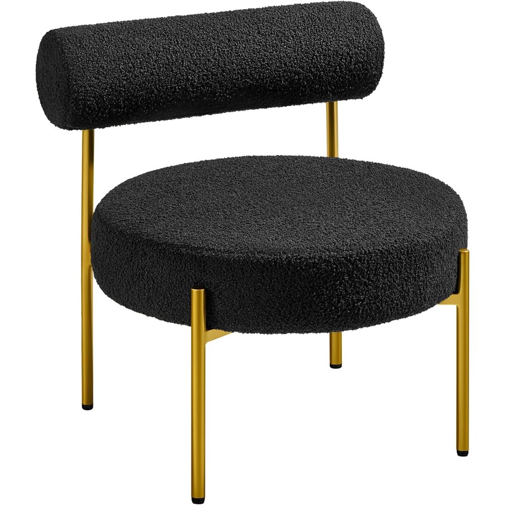 Office Furniture Modern - Kursi Rias Elegan dengan Kaki Emas