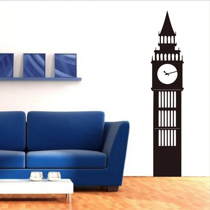 Stiker Dinding Jam Big Ben Lon - Office Furniture London ulasan dan harga