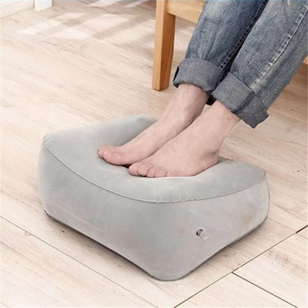 Bantal Penyangga Kaki Tiup PVC - Office Footrest Cushion ulasan dan harga