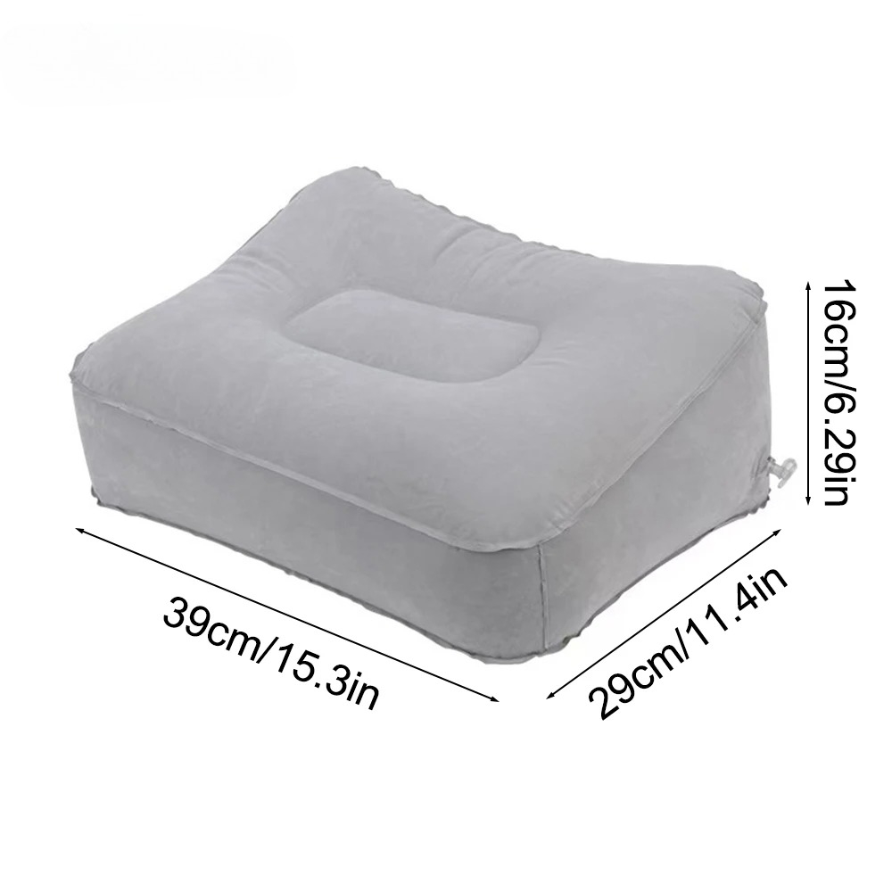 Bantal Penyangga Kaki Tiup PVC - Office Footrest Cushion ulasan dan harga