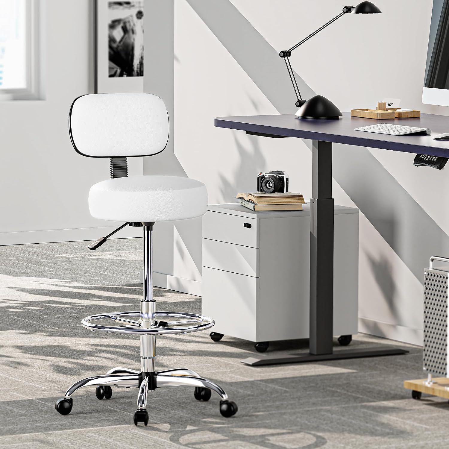 Kursi Drafting SUPERJARE denga - Office Footrest Cushion ulasan dan harga