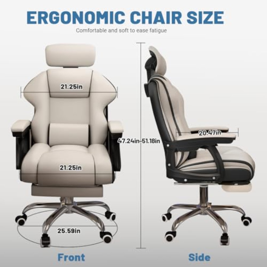 Kursi meja kantor rumah: Kulit - Office Footrest Cushion ulasan dan harga