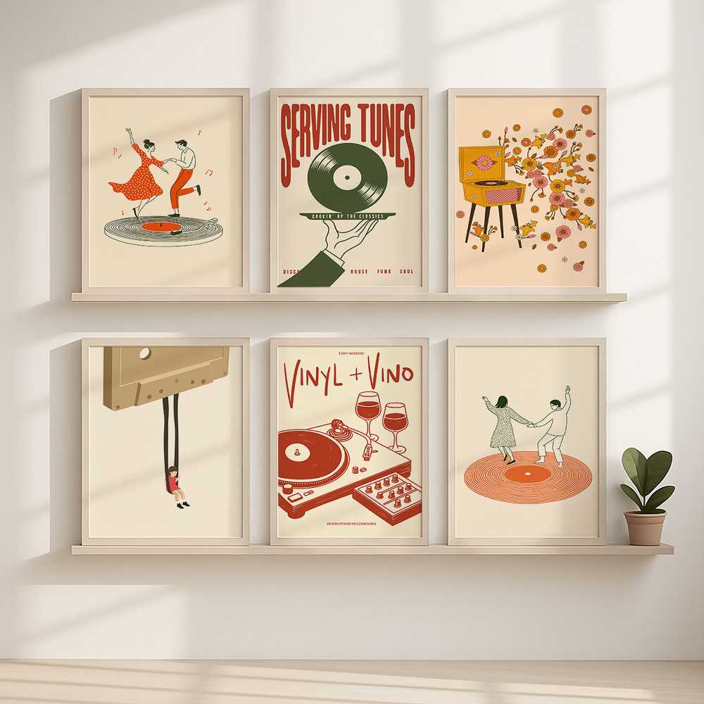 1 Buah Poster Kanvas Musik Ant - Office Furniture Modern ulasan dan harga