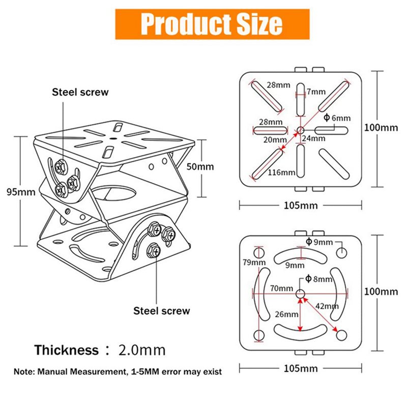 2X Braket Pemasangan Kamera CC - Adjustable Monitor Mount ulasan dan harga