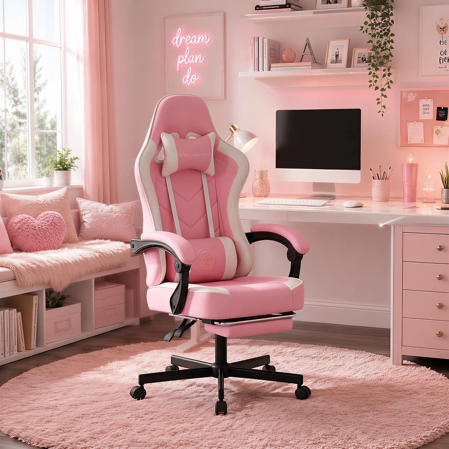 Kursi Gaming Ergonomis dengan  - Office Footrest Cushion ulasan dan harga