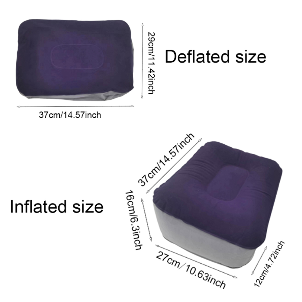 Bantal Sandaran Kaki Tiup PVC, - Office Footrest Cushion ulasan dan harga