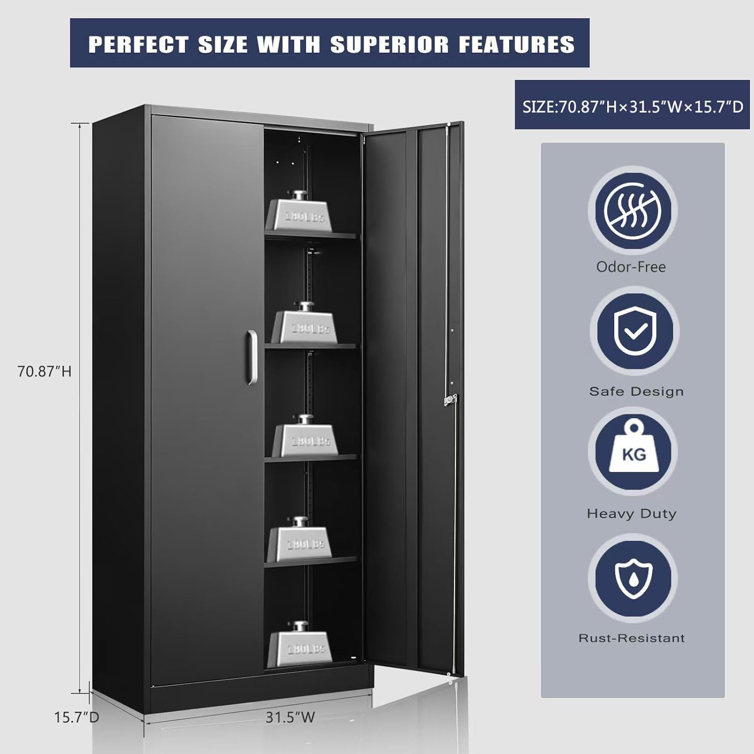 Lemari Penyimpanan Logam Denga - Locker Storage Metal ulasan dan harga