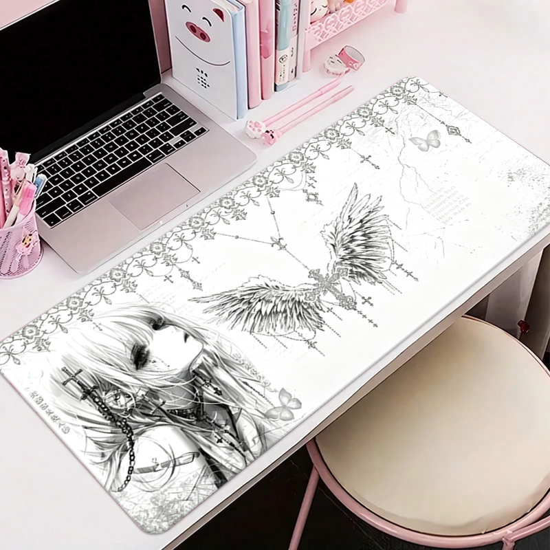 Alas Mouse Kulit Hitam Putih E - Office Furniture China ulasan dan harga