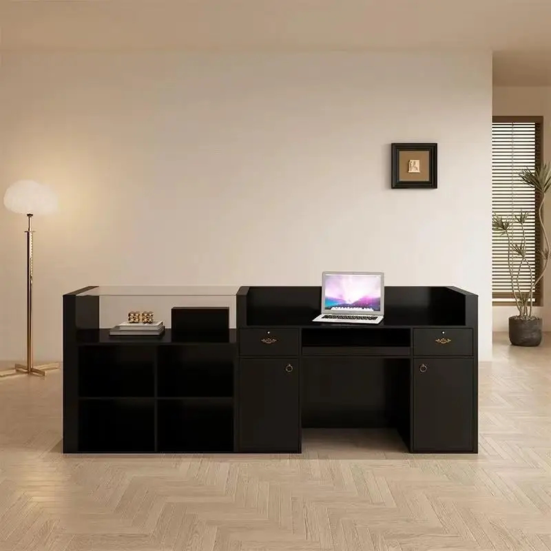Meja Resepsionis Kantor Modern - Office Furniture Modern ulasan dan harga